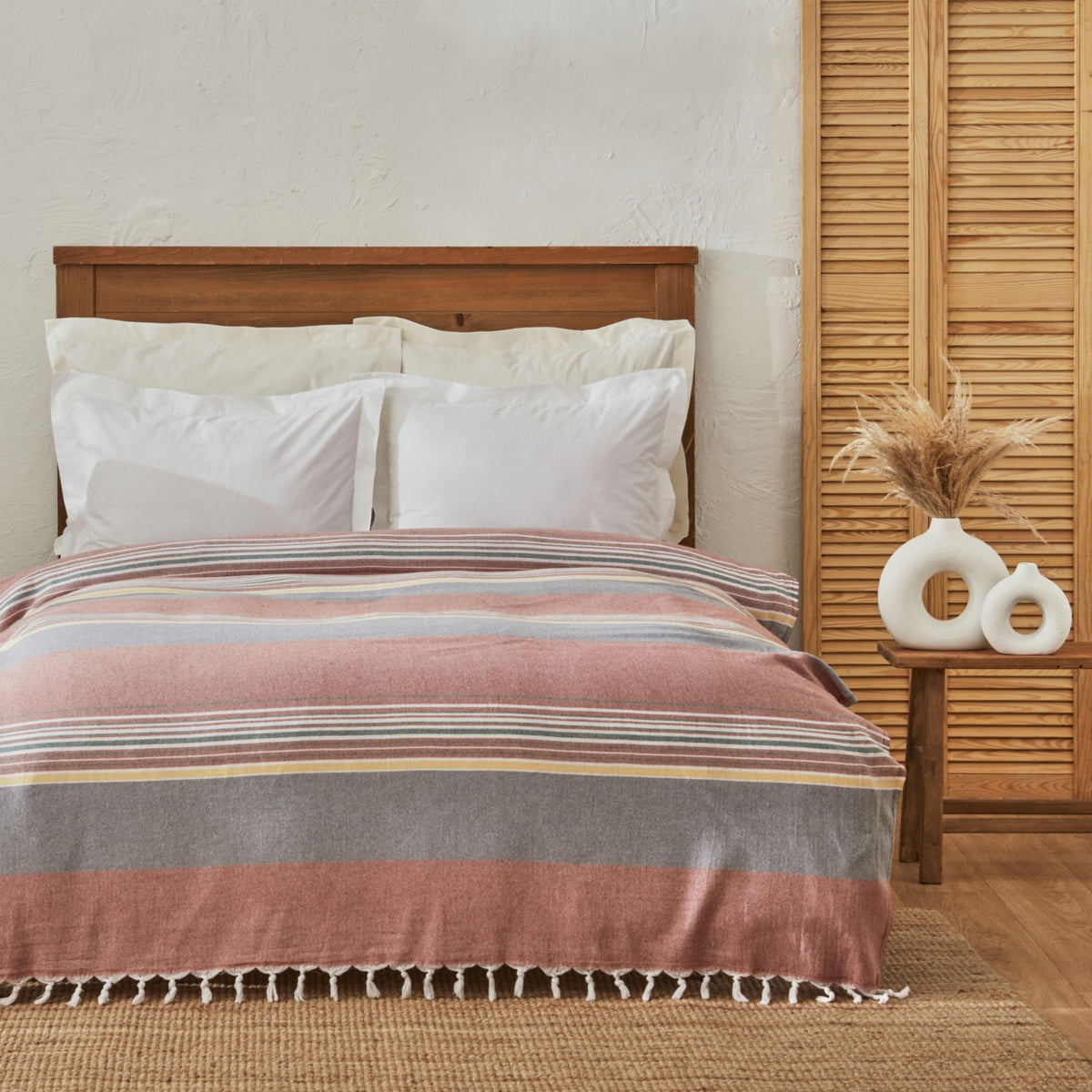 Karaca Home Salerno Double Terracotta Pestemal (Turkish Towel) - MALLTURK