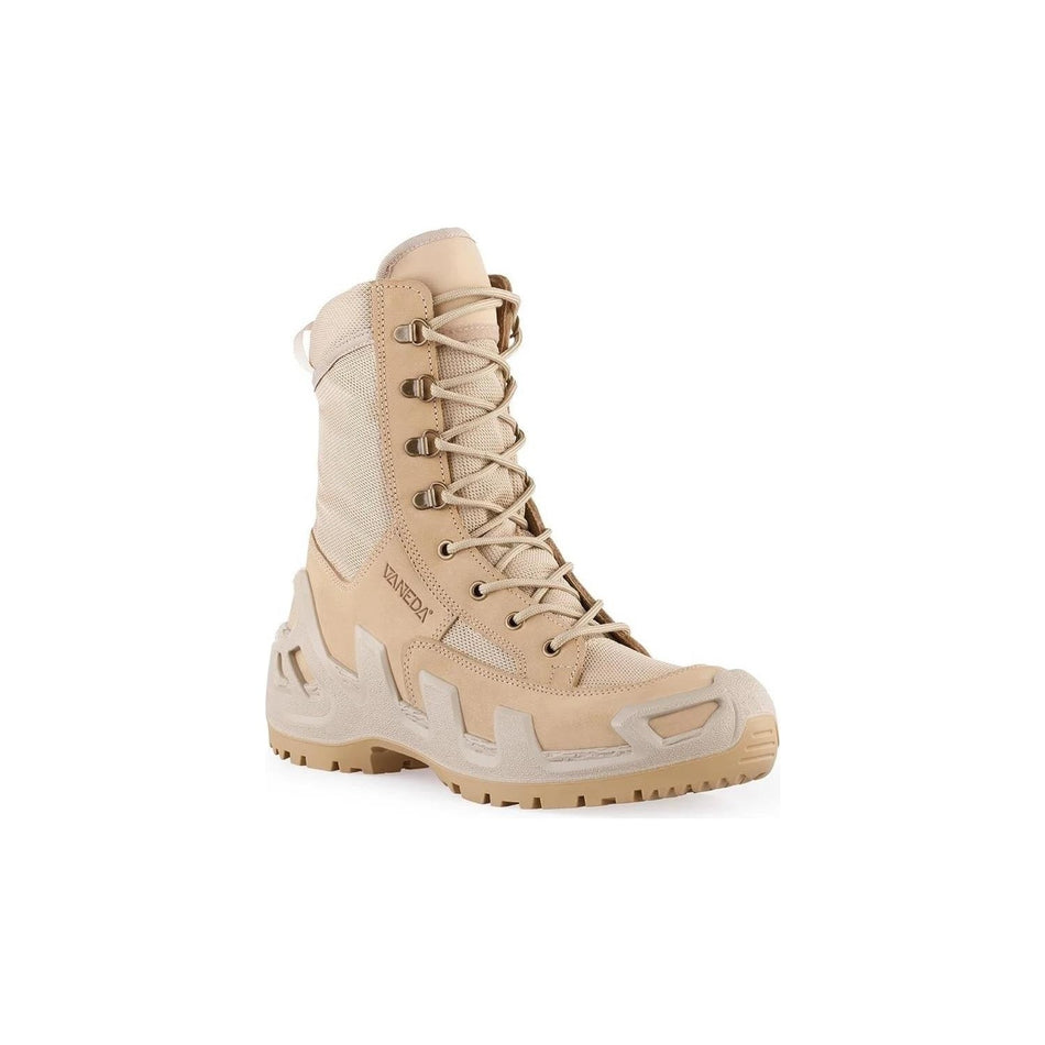 Vaneda V-Clutch 1348 On Duty Beige Nubuck Boots - MALLTURK