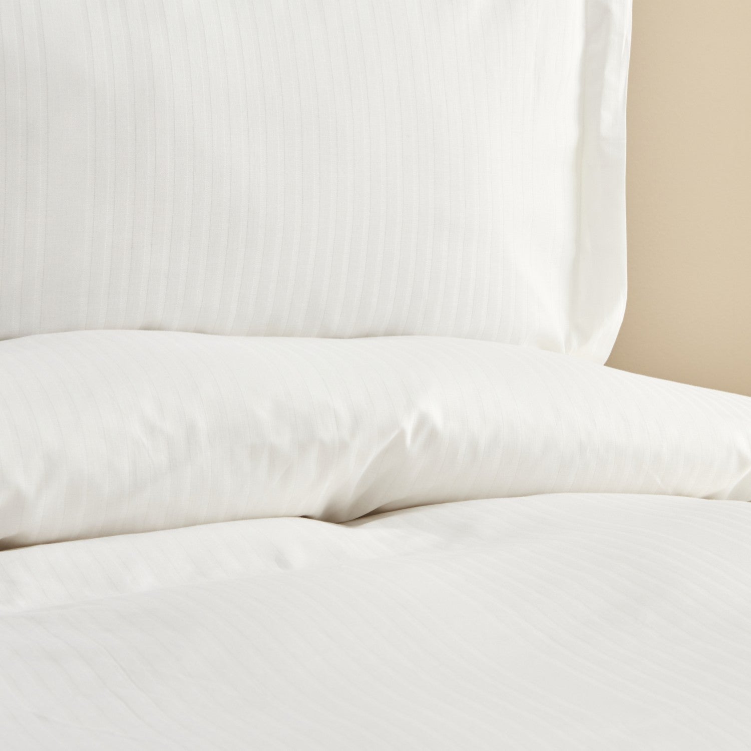 Karaca Home Uniq %100 Cotton Sateen Double Duvet Cover Set White - MALLTURK