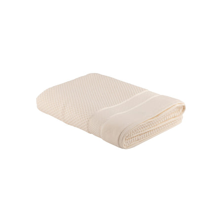 Ozdilek Bright Velvet Bath Towel 90x150 cm Cream - MALLTURK
