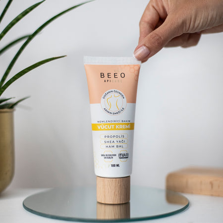 BEE'O Apicare Body Cream 100 ml Propolis and Shea Butter with Intensive Moisturizing - MALLTURK
