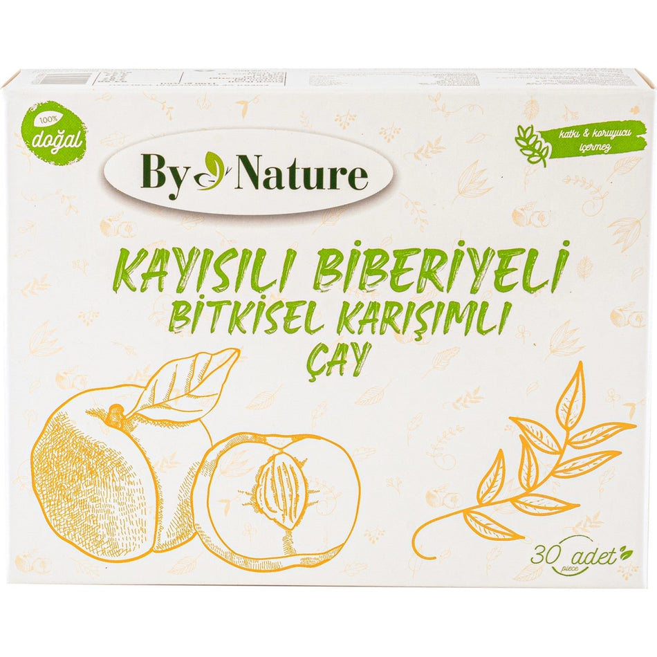 By Nature Kayisili Biberiyeli Bitkisel Karisimli tea 30'lu pack - MALLTURK