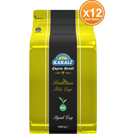 Karali tea Premium sprout loose leaf tea 1 kg x 12 natural black tea Aromasi with quality - MALLTURK