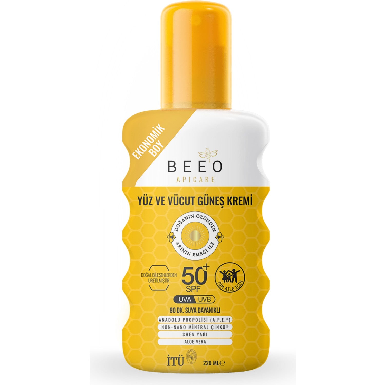 BEE'O Apicare With Propolis Organic Face and Body Sunscreen - MALLTURK