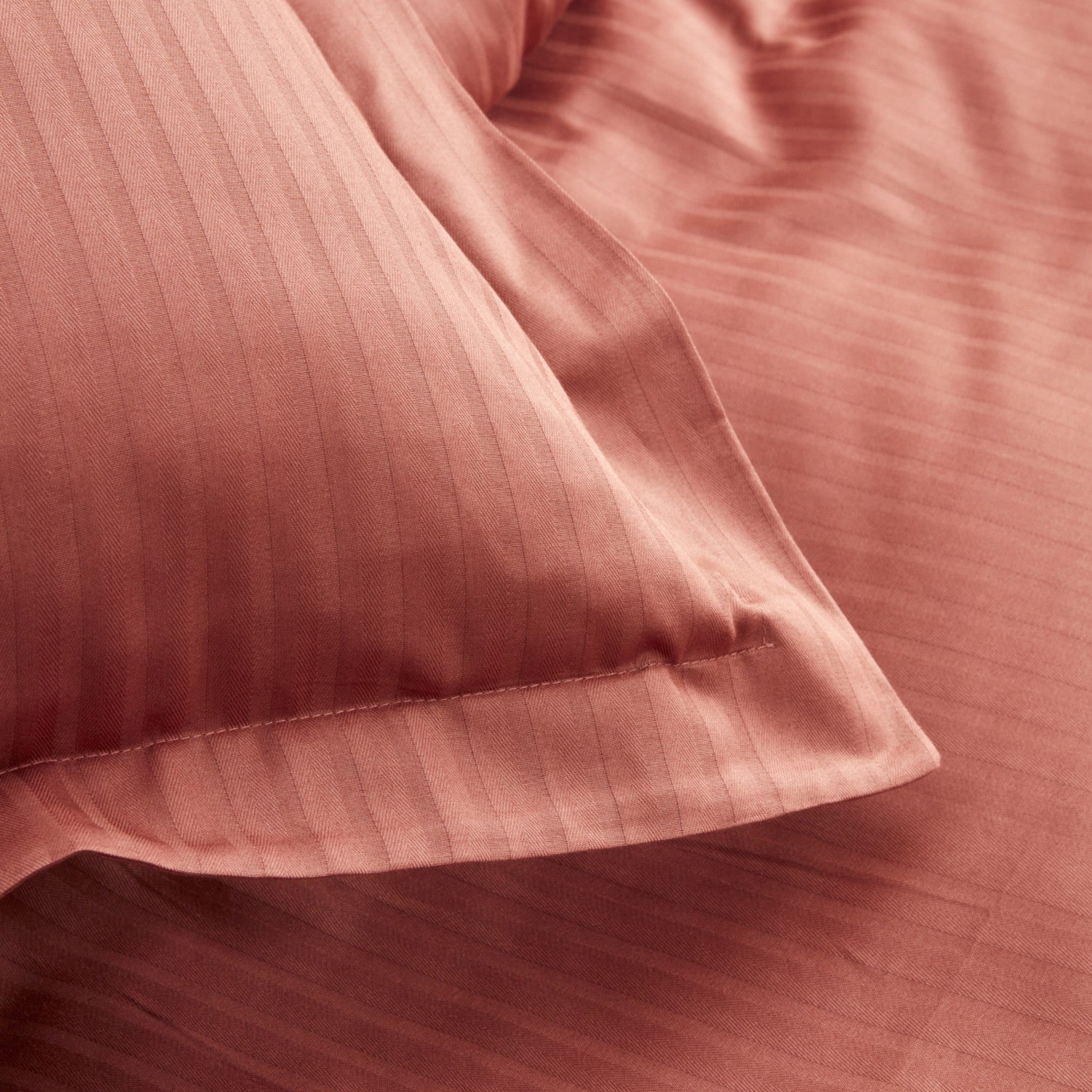 Karaca Home Uniq %100 Cotton Double Sateen Duvet Cover Set Terracota - MALLTURK
