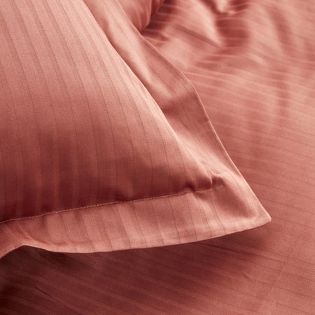 Karaca Home Uniq %100 Cotton Double Sateen Duvet Cover Set Terracota - MALLTURK