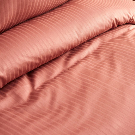 Karaca Home Uniq %100 Cotton Double Sateen Duvet Cover Set Terracota - MALLTURK