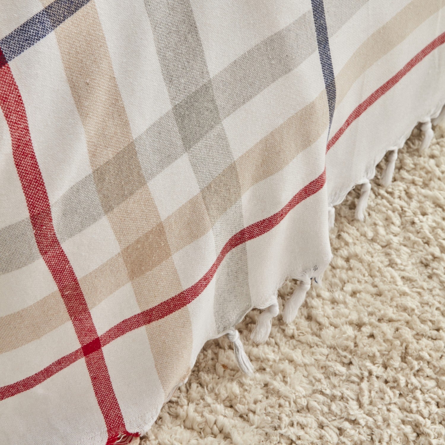 Karaca Home Jaqueline Double Pestemal Quilted Blanket White - MALLTURK