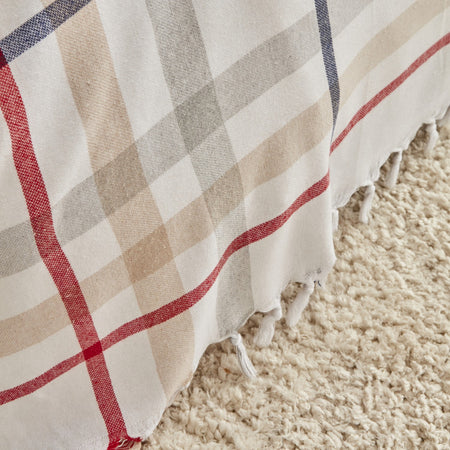 Karaca Home Jaqueline Double Pestemal Quilted Blanket White - MALLTURK