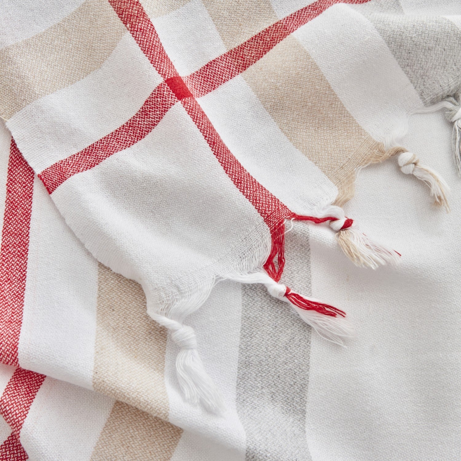 Karaca Home Jaqueline Double Pestemal Quilted Blanket White - MALLTURK