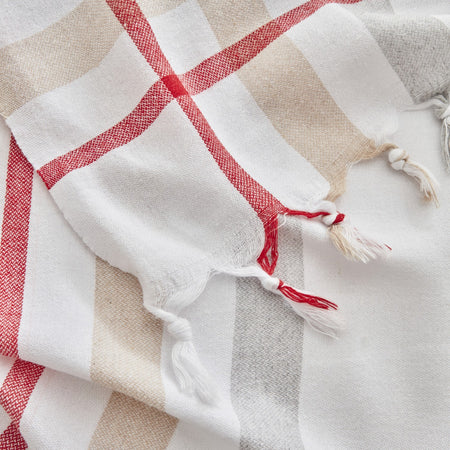 Karaca Home Jaqueline Double Pestemal Quilted Blanket White - MALLTURK