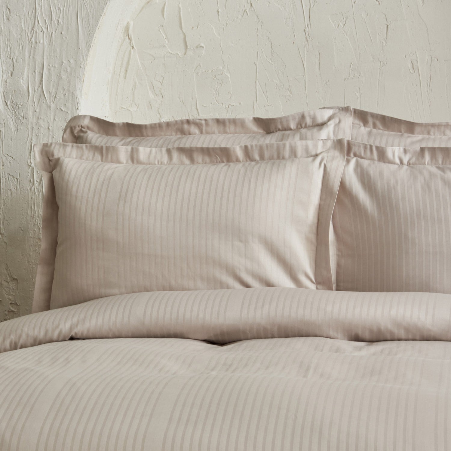 Karaca Home Uniq %100 Cotton Sateen Double Duvet Cover Set Beige - MALLTURK