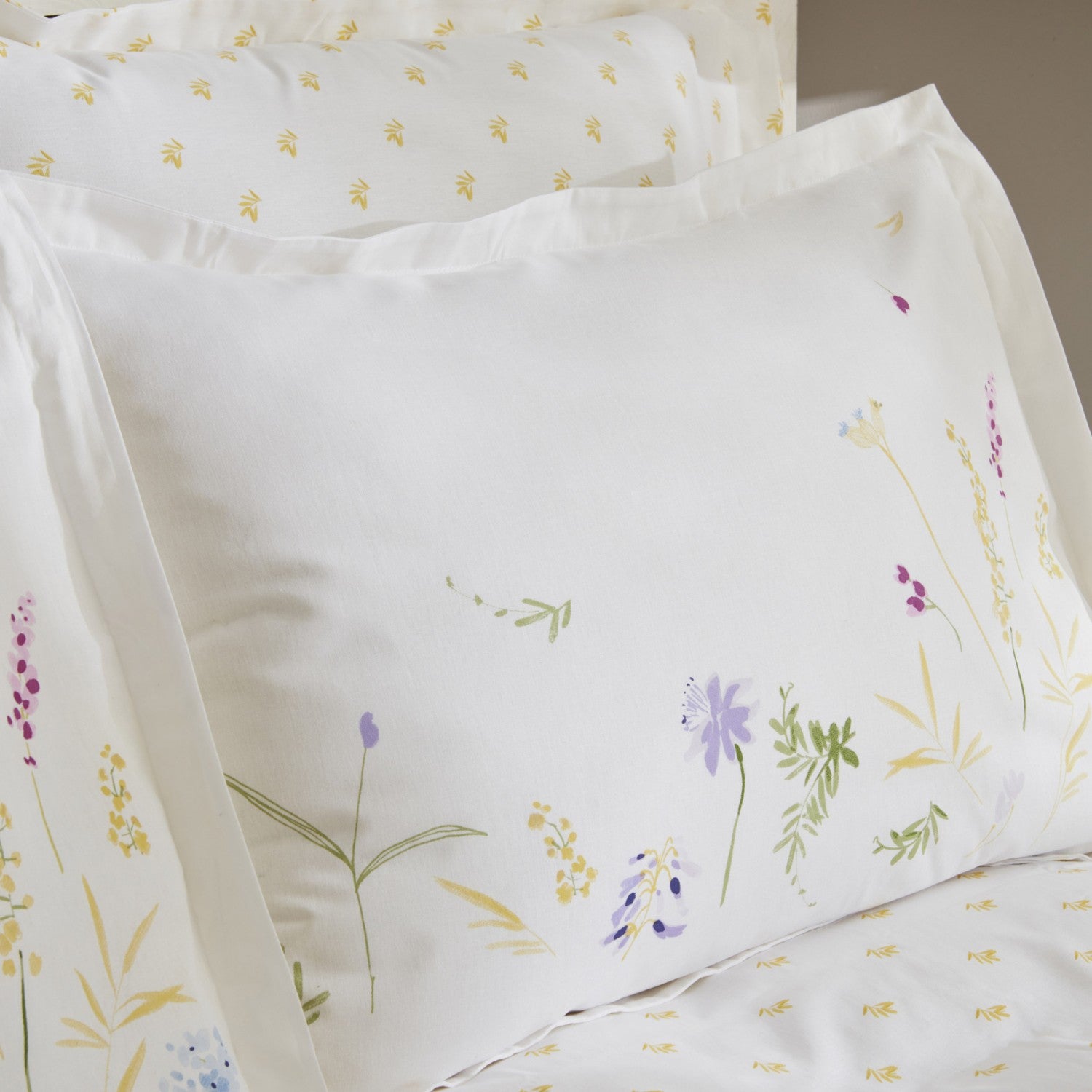 Karaca Home Single 100% Cotton Yellow Floral Patterned Quilted Bedding Set, 3 Pieces, 160x220 cm - MALLTURK