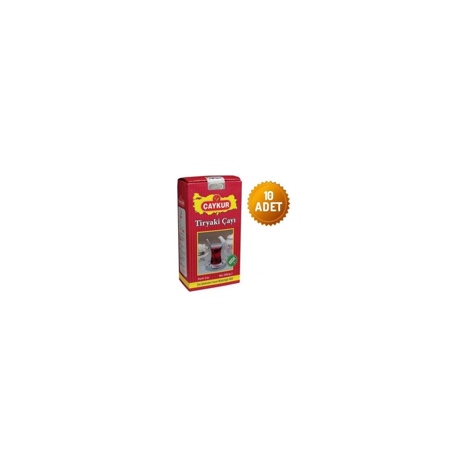 Caykur Tiryaki black tea 1 kg x 10 pieces - MALLTURK