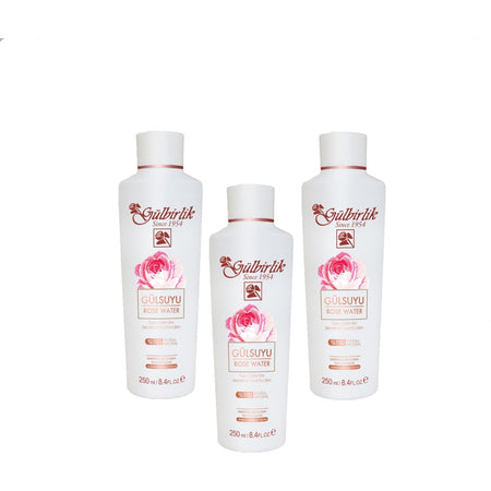 Rosense Rose Water 3-Piece Set 250 ml illuminating Natural Toner for All Skin Types - MALLTURK