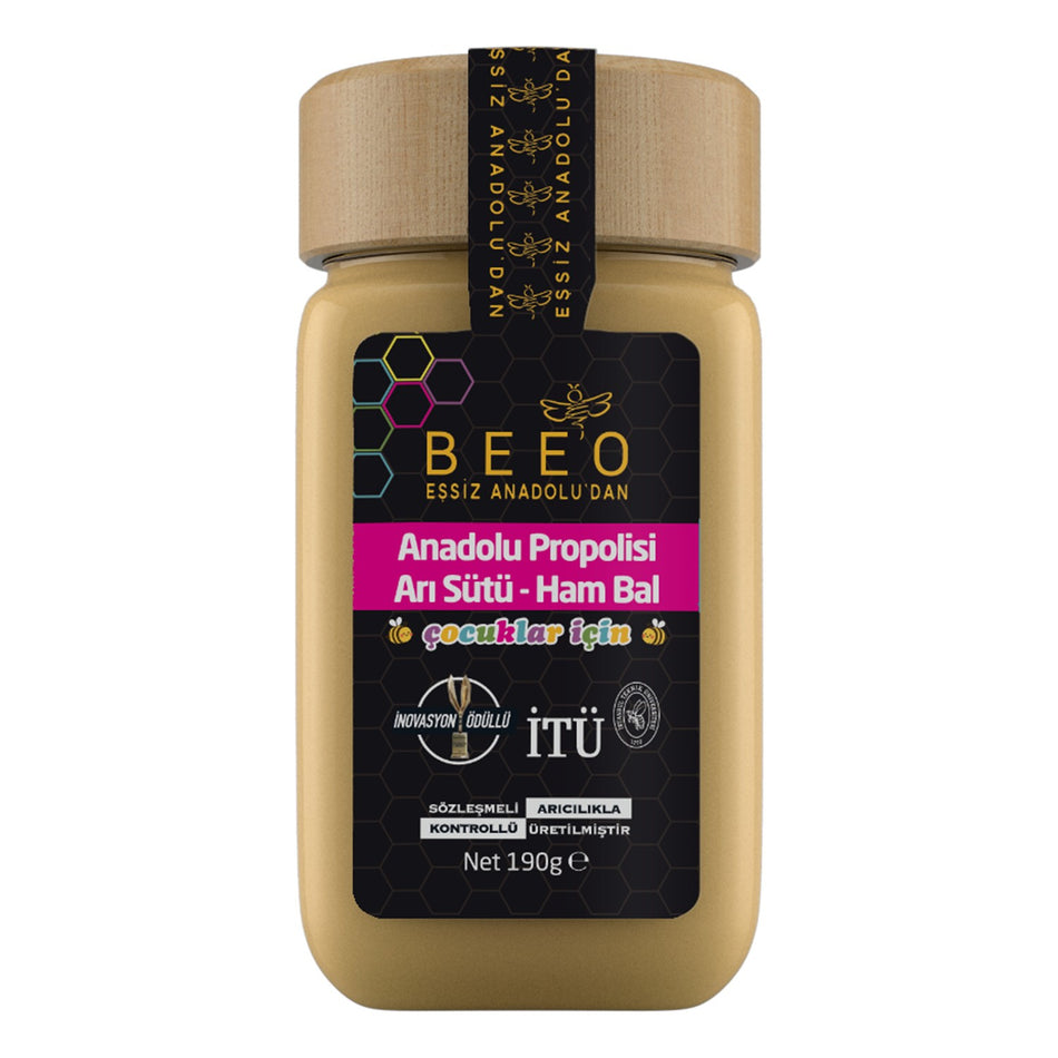 BEE'O Propolis + Royal Jelly + Raw Honey (Children) 190g - MALLTURK