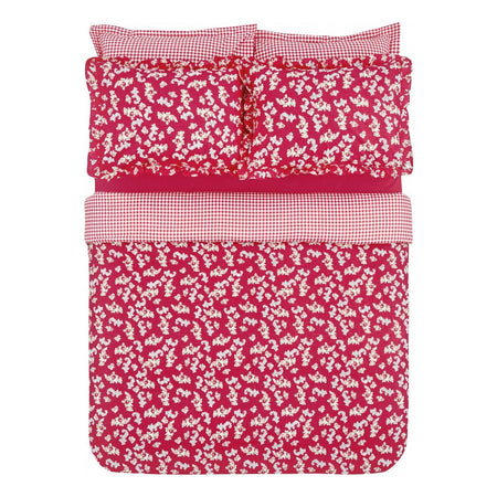 Karaca Home Carlo 100% Cotton Single Duvet Cover Set Red - MALLTURK