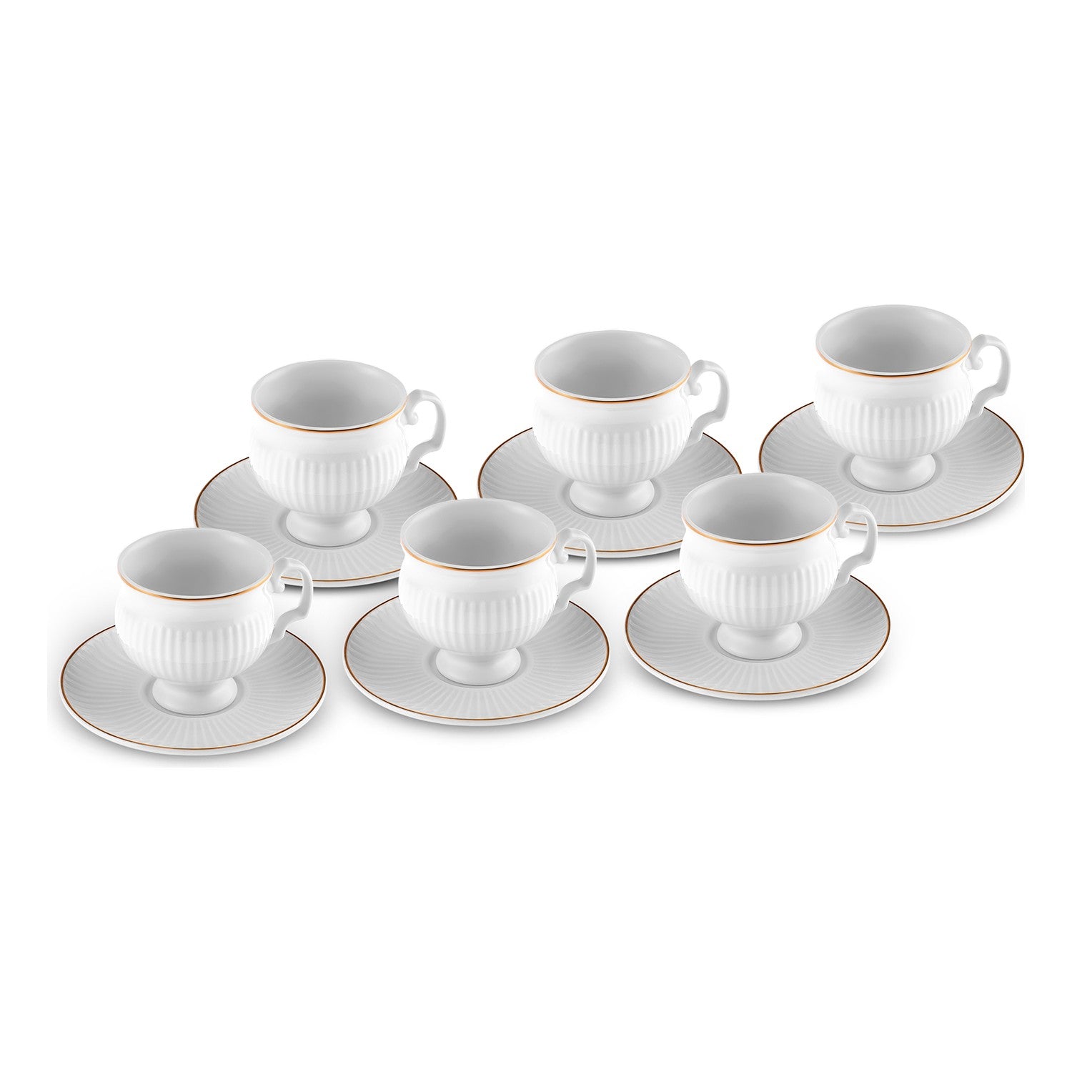 Karaca Malta Turkish Coffee Cup Set for 6, 100 ml - MALLTURK