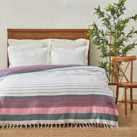 Karaca Home Luis Double Pestemal Quilt Fuchsia - MALLTURK