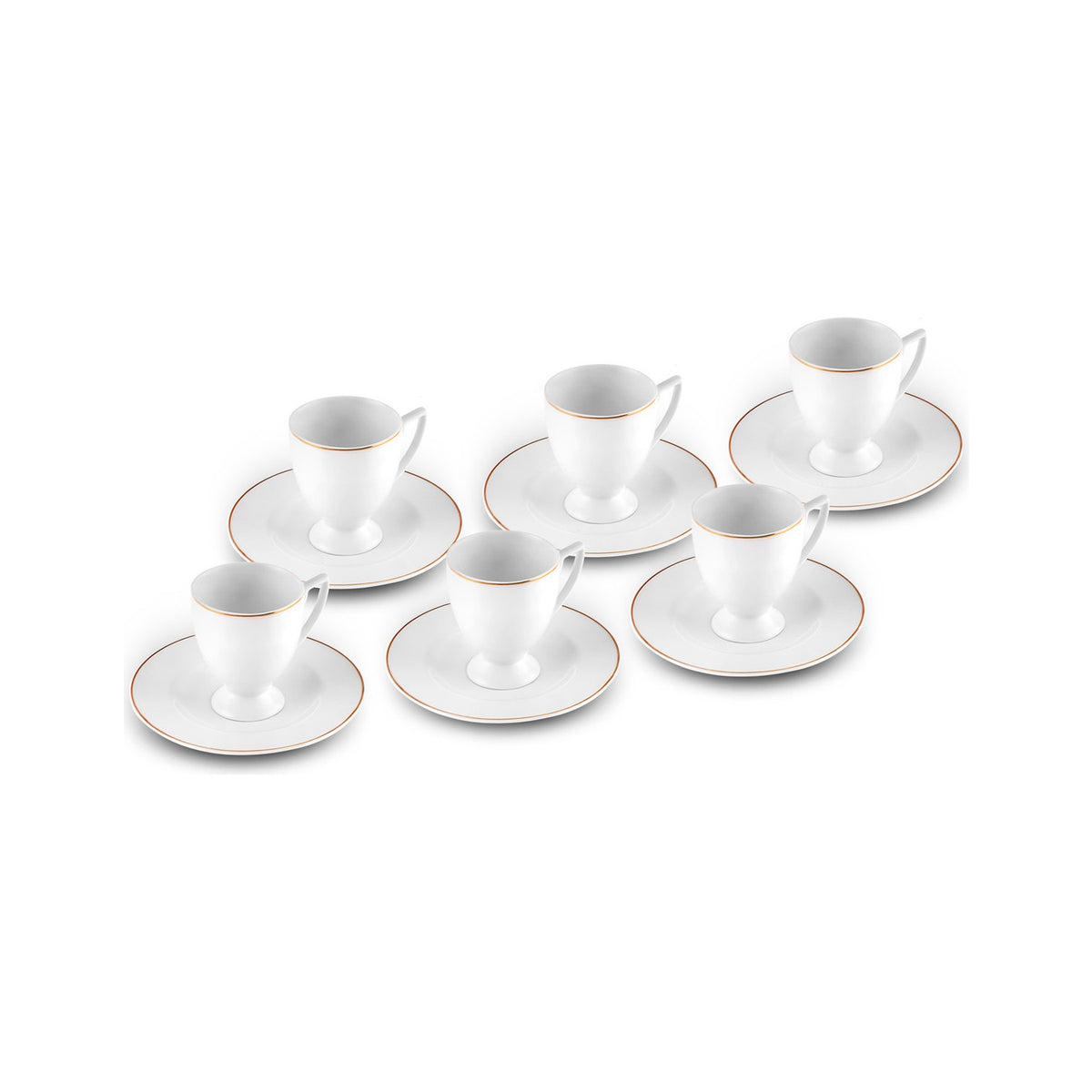 Karaca Boyoz Turkish Coffee Cup Set for 6, 85 ml - MALLTURK