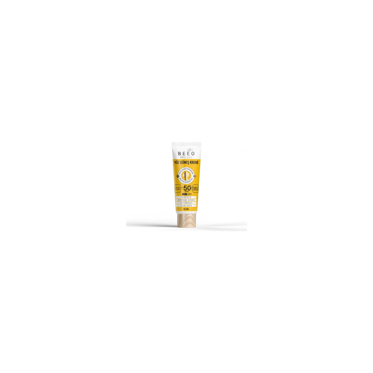 BEE'O With Propolis Mineral With Zinc Organic Face Sunscreen 40 ml - MALLTURK