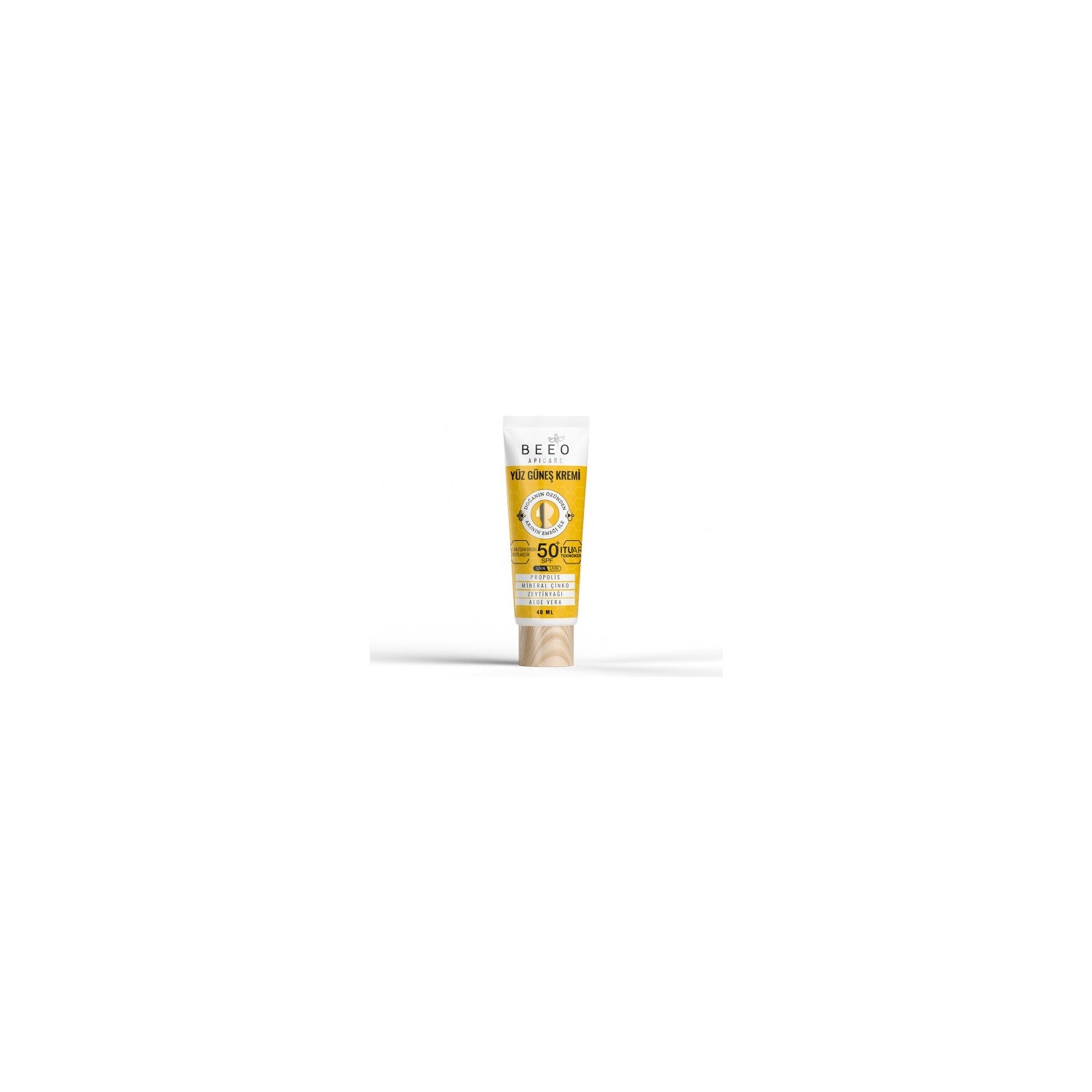 BEE'O With Propolis Mineral With Zinc Organic Face Sunscreen 40 ml - MALLTURK