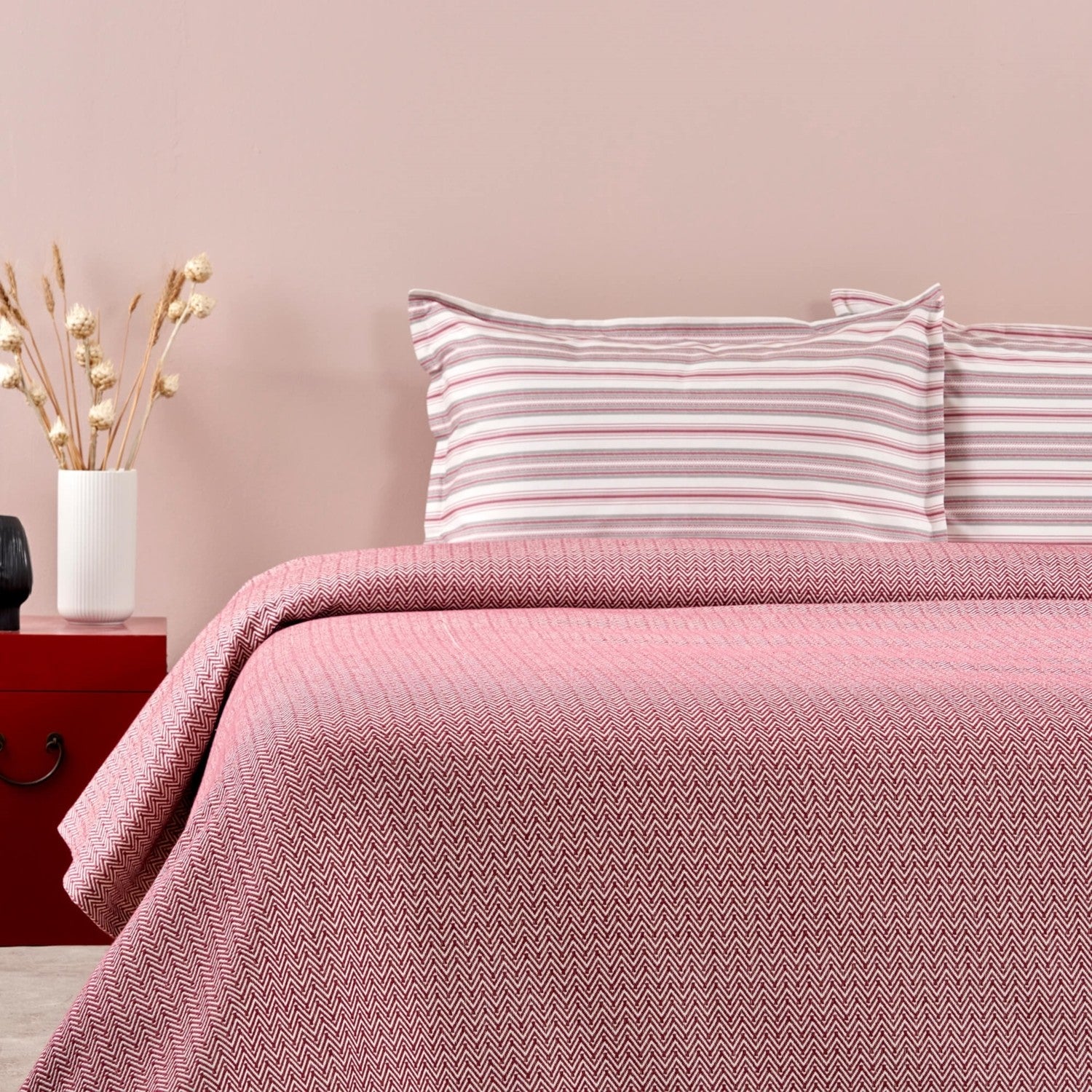 Tac royal Double Softly Bedding Set Burgundy