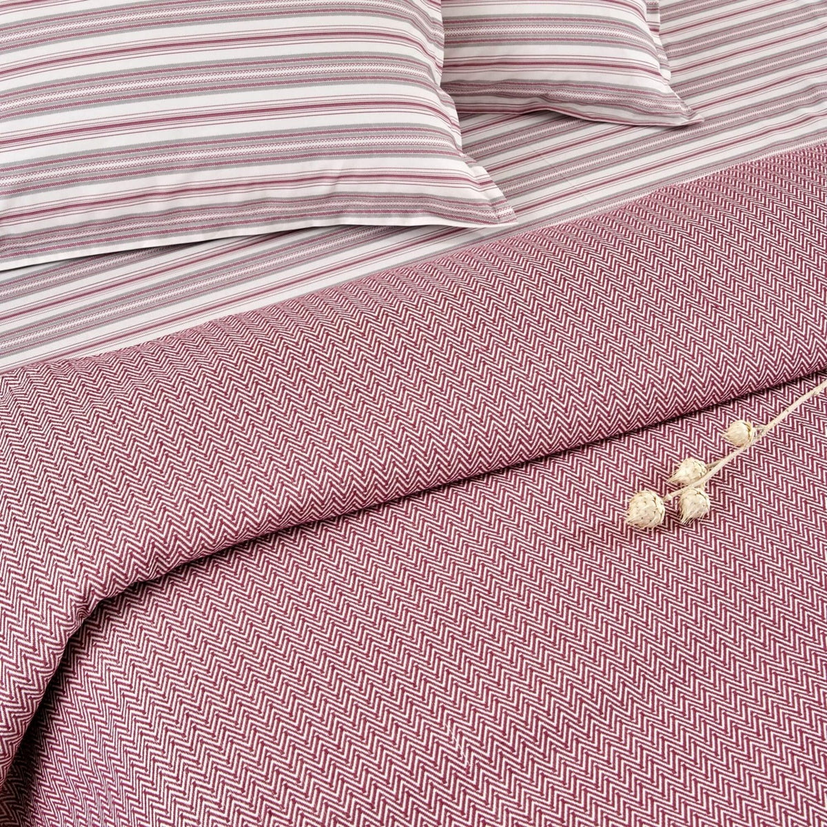 Tac royal Double Softly Bedding Set Burgundy