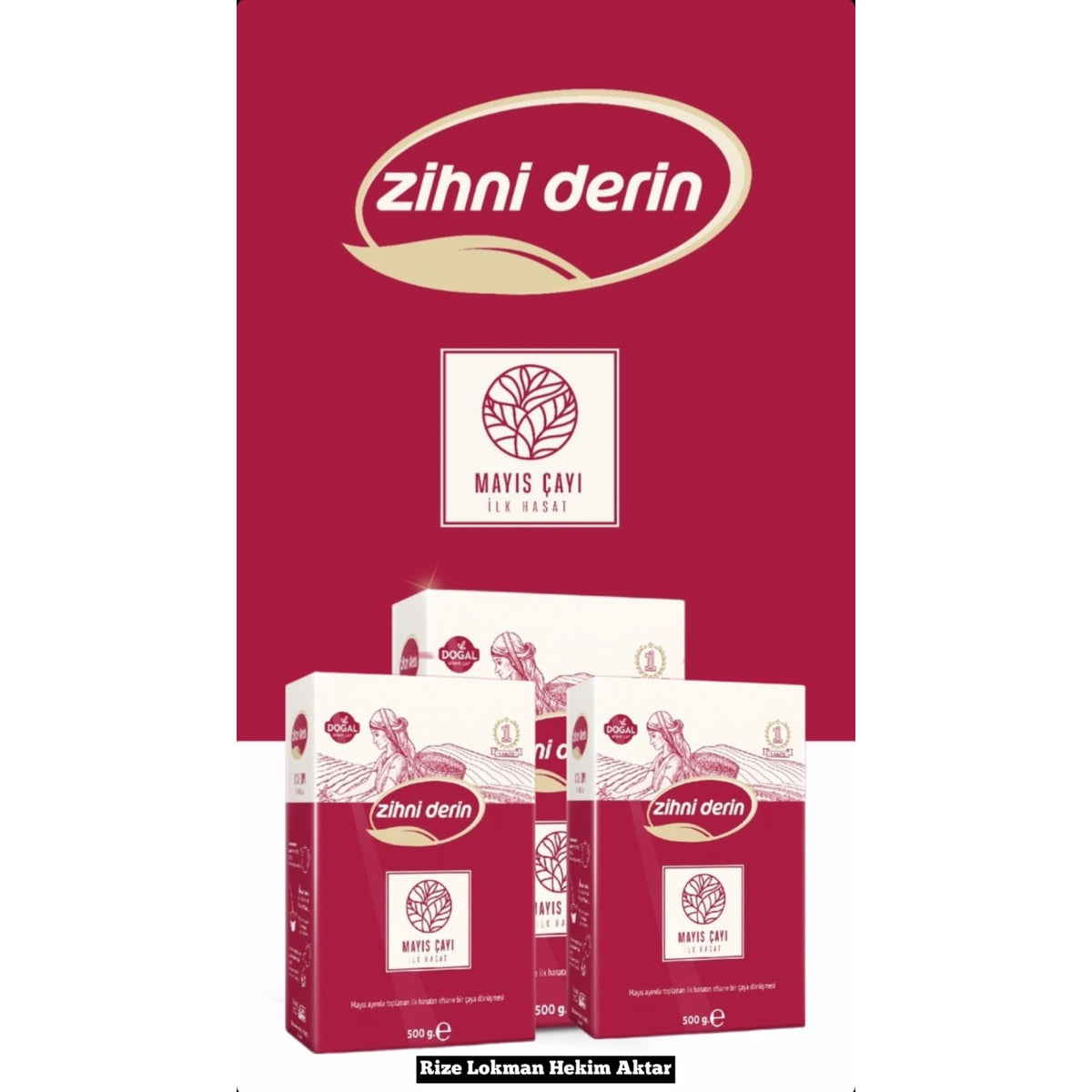 Rize Lokman Hekim Aktar Zihni Derin Ilk Hasat Elek Alti Mayis tea 500 g - MALLTURK