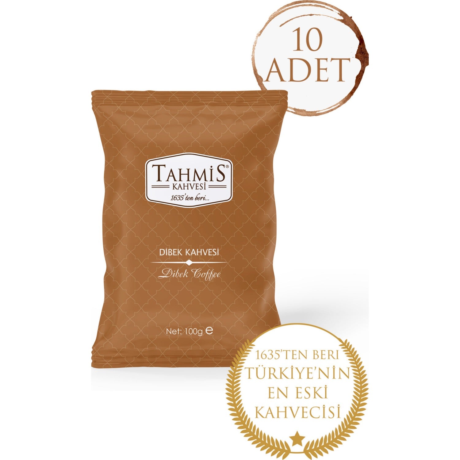 Tahmis Plain Turkish Coffee 100 gr (10 pack) - MALLTURK