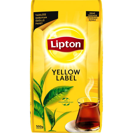 Lipton loose leaf tea Yellow Label 500 g black tea Aromasi with Taze and smooth taste Kalitesi - MALLTURK