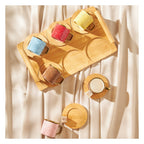 Karaca Colorful Bamboo Coffee Cup Set 90 ml