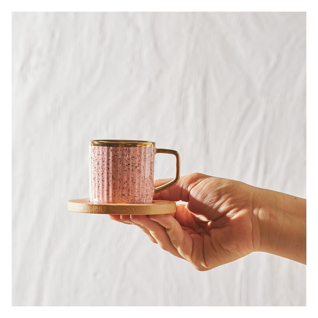 Karaca Colorful Bamboo Coffee Cup Set 90 ml