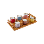 Karaca Colorful Bamboo Coffee Cup Set 90 ml