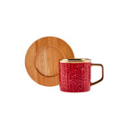 Karaca Colorful Bamboo Coffee Cup Set 90 ml