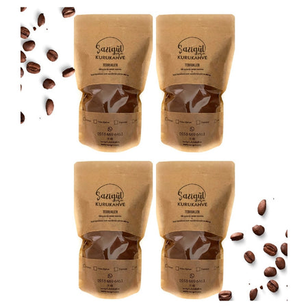 Shazigul Turkish Coffee, 4 Packs of 100g each - MALLTURK