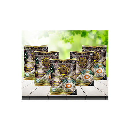 Historical Adiyaman Coffee House - Mastic Gum Flavored Dibek Coffee 200g (5 Packs) - MALLTURK