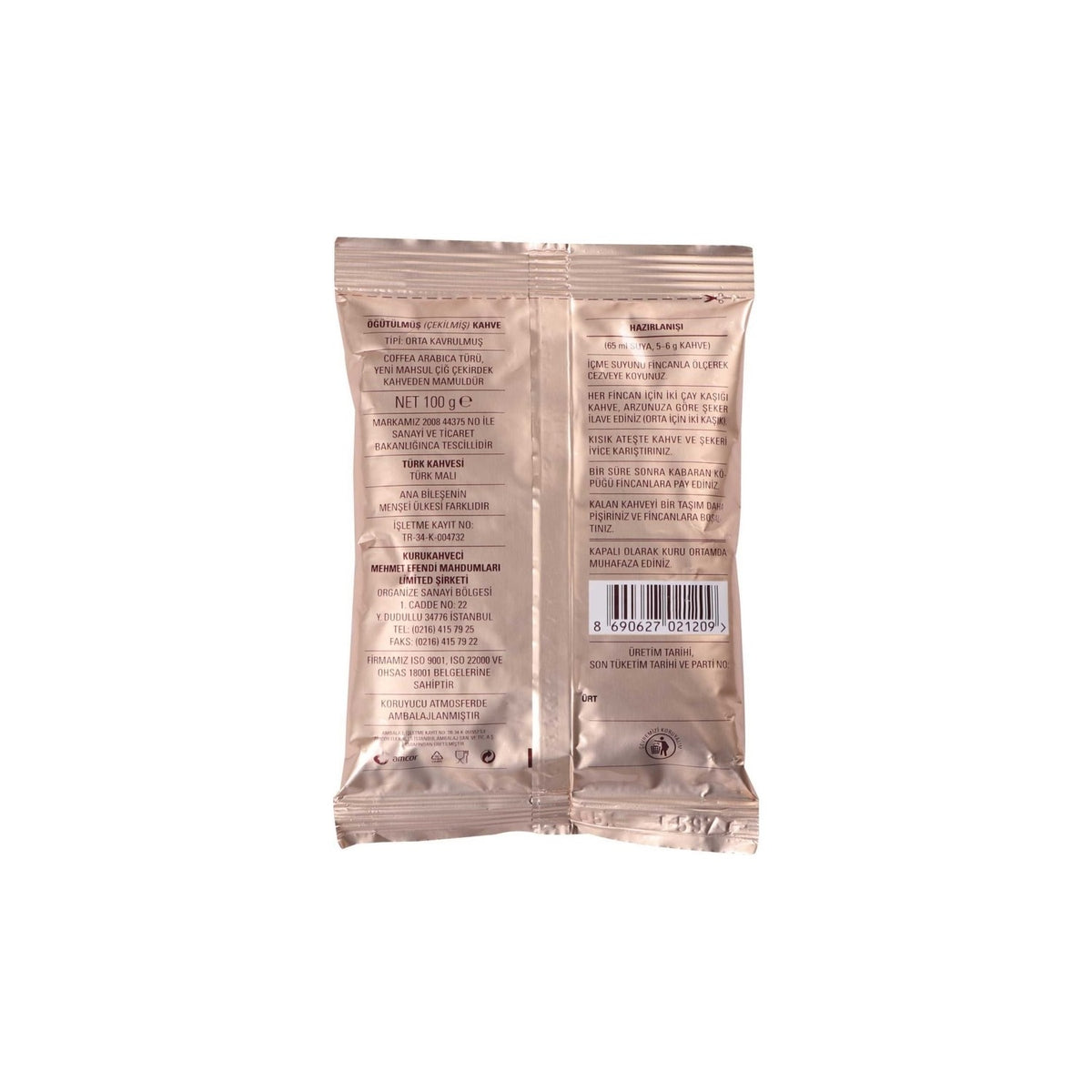Kurukahveci Mehmet Efendi Turkish Coffee 100 gram - MALLTURK
