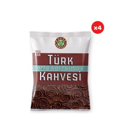 Coffee World Medium Roast Turkish Coffee 100 gr (4-Pack) Medium Roast Turkish Coffee 100 gr (4-Pack) - MALLTURK