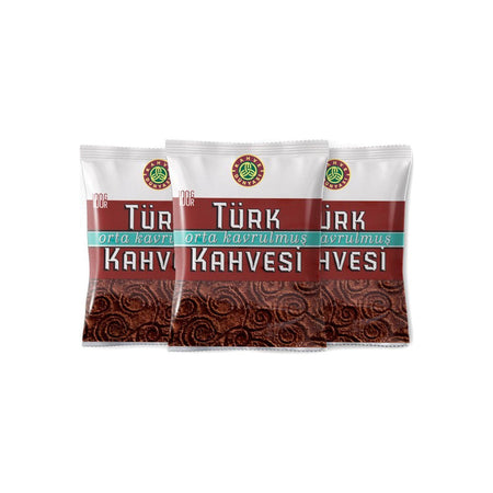 Coffee World Medium Roast Turkish Coffee 100 gr 3-Pack Unique Flavor from Brazil - MALLTURK