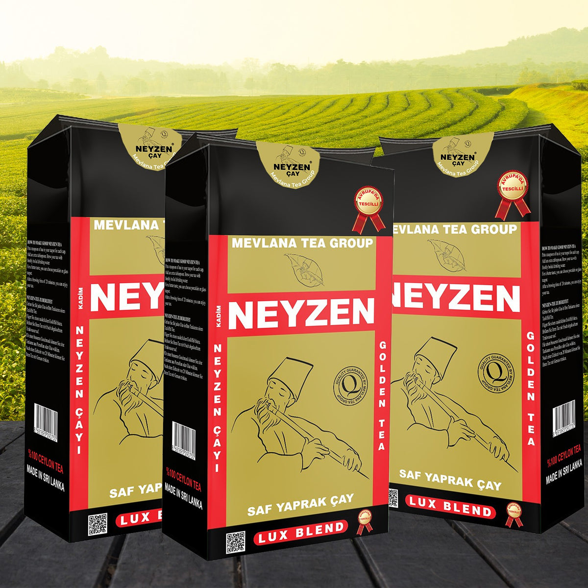 Neyzen Mevlana tea Neyzen tea Golden Tea Mevlana Tea Group - 3 x 1000 G - MALLTURK
