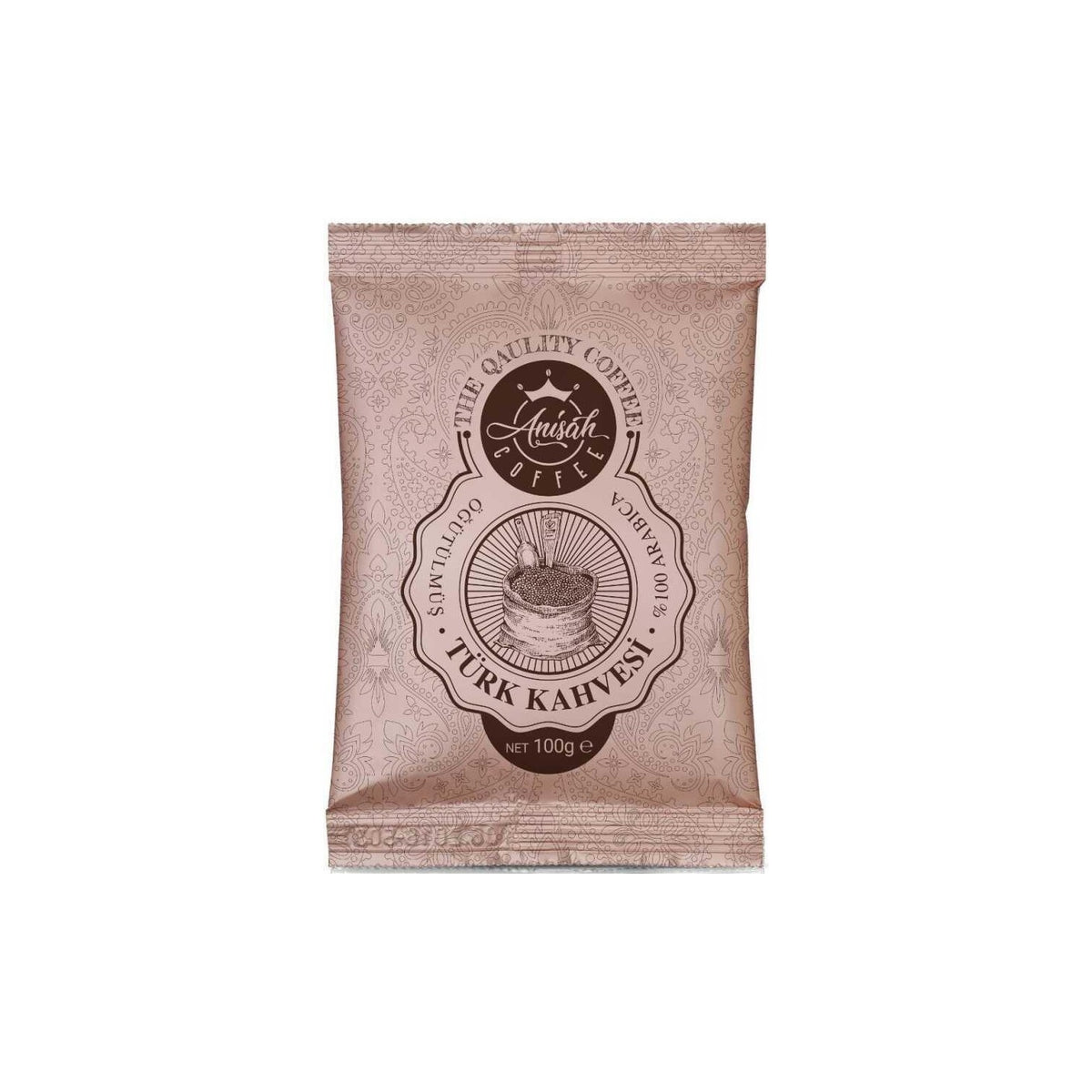 Anisah Coffee 100 gr 12 Packs Turkish Coffee Plain Flavored for an Energetic and Refreshing Coffee Experience - MALLTURK