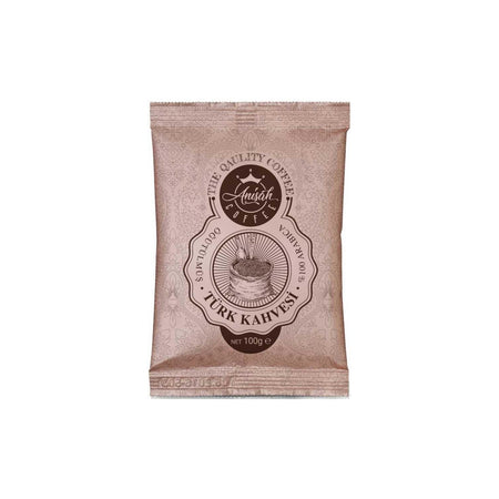 Anisah Coffee 100 gr 12 Packs Turkish Coffee Plain Flavored for an Energetic and Refreshing Coffee Experience - MALLTURK