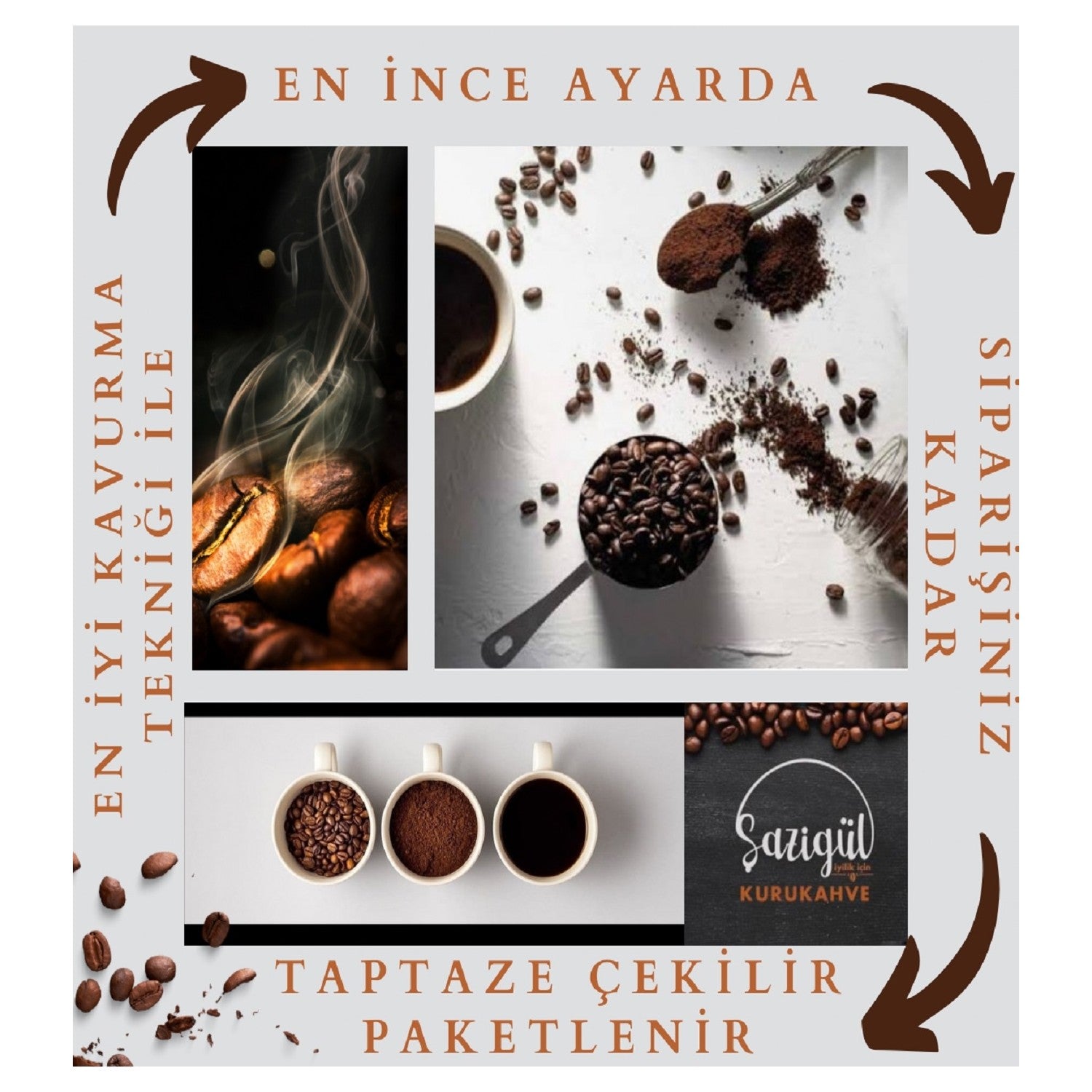 Shazigul Turkish Coffee, 3 Packs of 100g each - MALLTURK