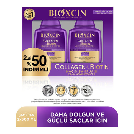 Bioxcin Collagen and Biotin Volume Shampoo