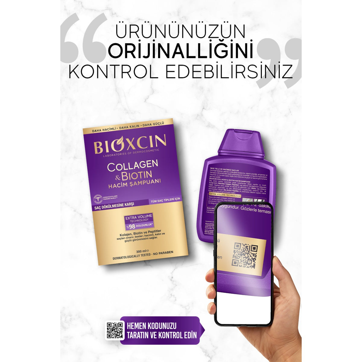 Bioxcin Collagen and Biotin Volume Shampoo