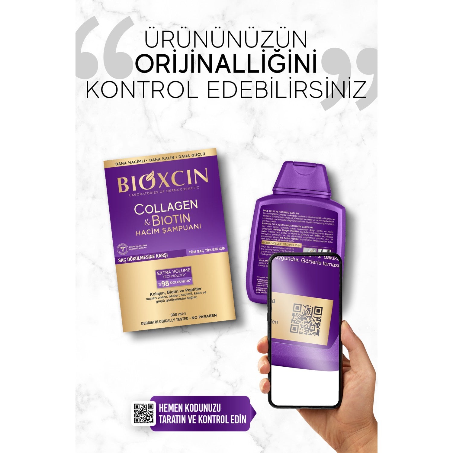 Bioxcin Collagen and Biotin Volume Shampoo