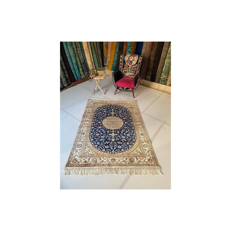 Sirvan Hali Hand-Woven Silk Rug 123 x 178 cm - MALLTURK
