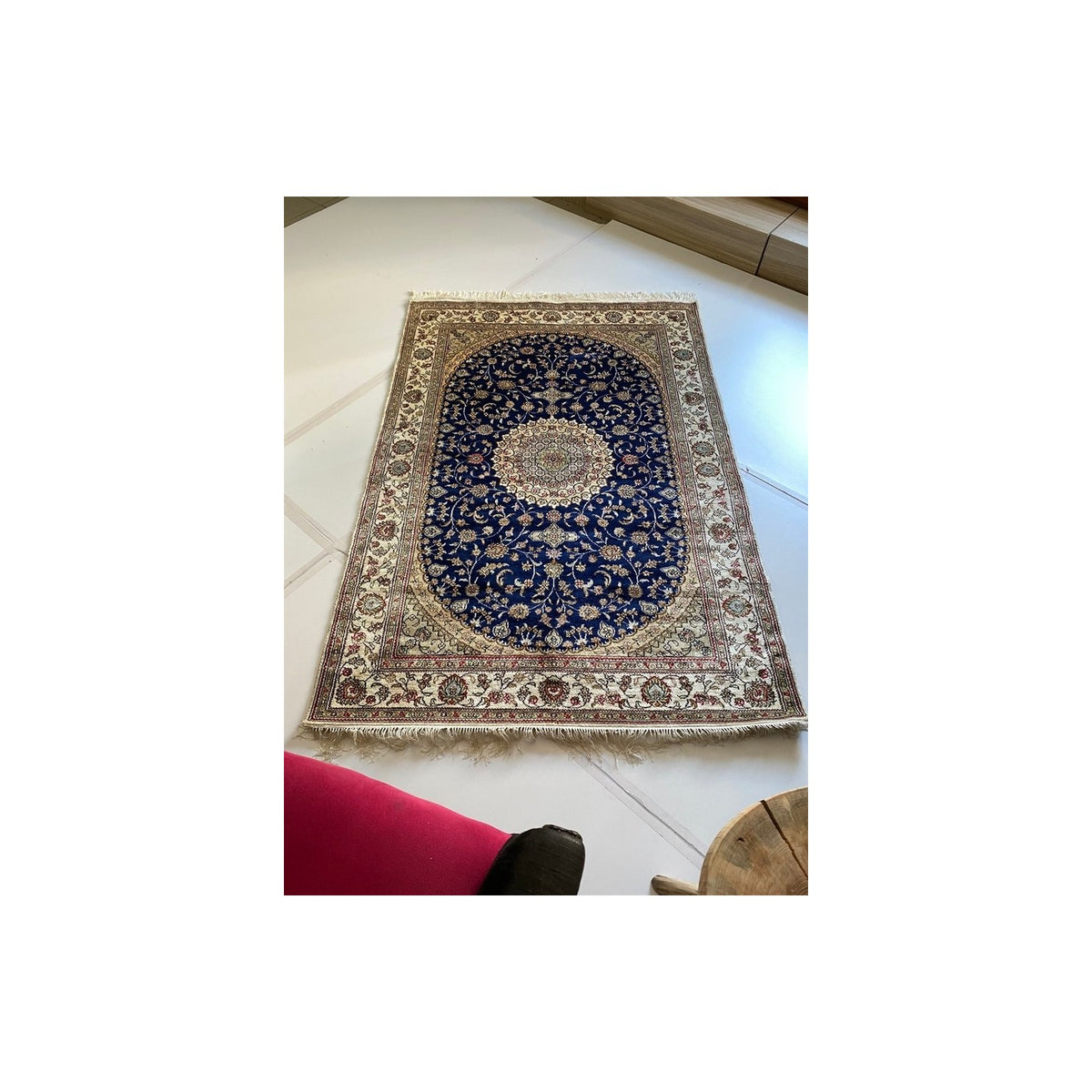 Sirvan Hali Hand-Woven Silk Rug 123 x 178 cm - MALLTURK