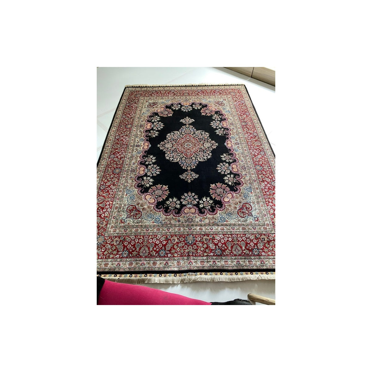 Sirvan Hali Hand-Woven Silk Rug 172 x 241 cm - MALLTURK